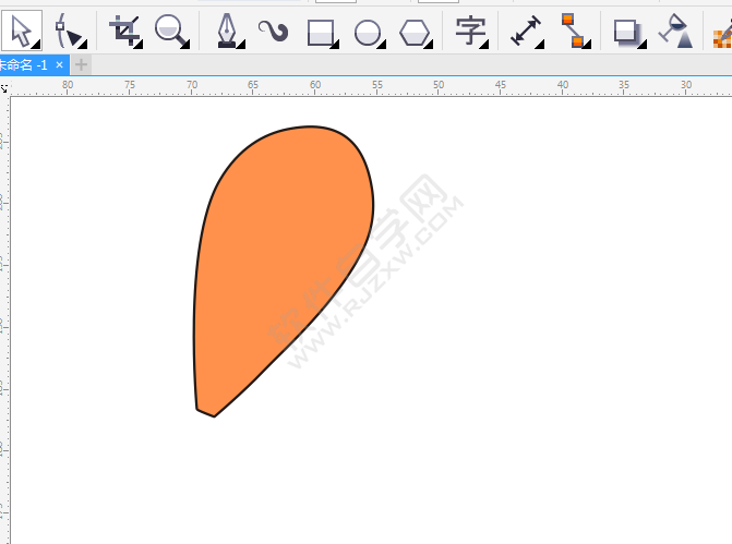 CDR画一个卡通鸡腿
