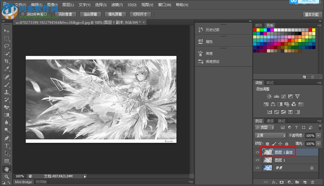 如何用ps将图片变成线稿