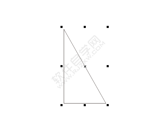 cdr怎么画直角三角形