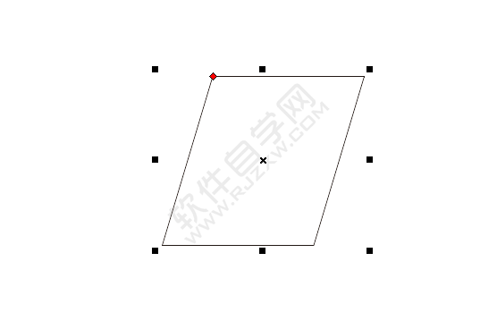 cdr怎么画平行四边形