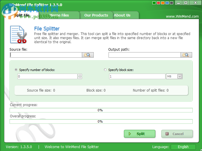 WinMend File Splitter如何等量分割一个MP3文件