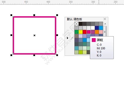 cdr矩形边框颜色怎么改