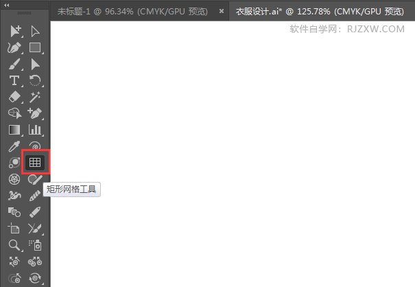 ai怎么画矩形网格