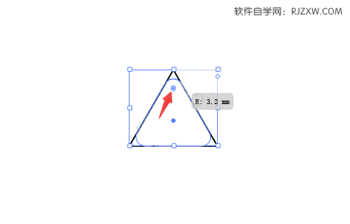 ai画圆角三角形
