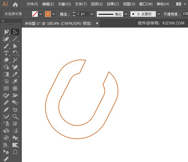 ai怎么画链链接图标