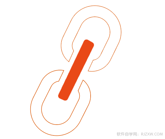 ai怎么画链链接图标