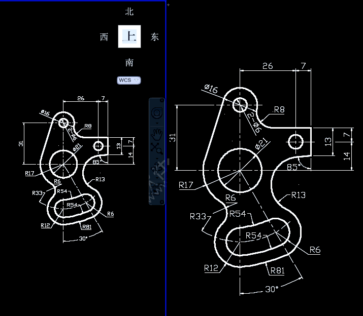 CAD怎么设置两个垂直视口