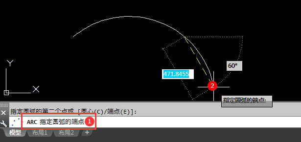 CAD如何绘制圆弧的方法