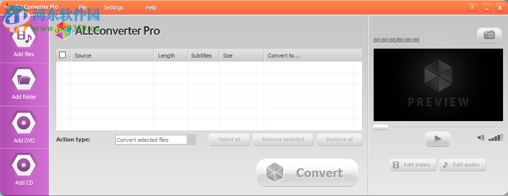 ALLConverter Pro将MP3音频转换为MKV格式的方法
