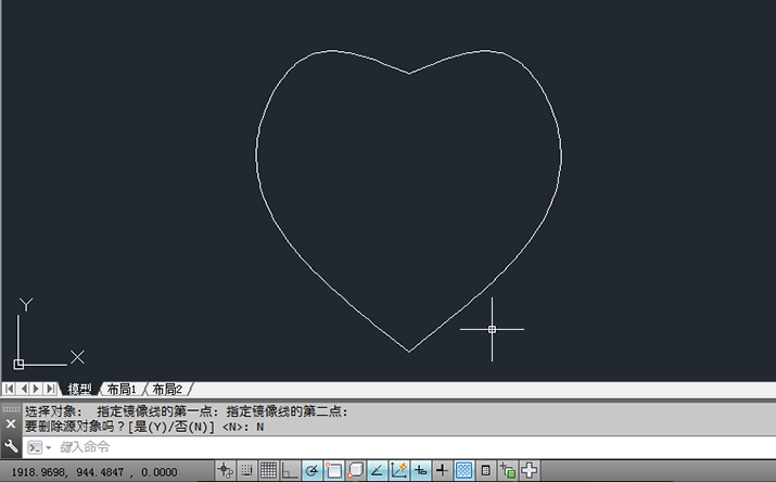 cad怎么镜像到对面