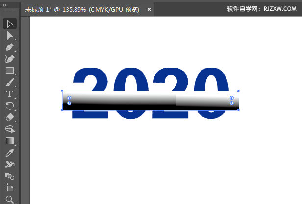 ai使用蒙版制作透明渐变