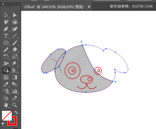 ai怎么画小狗头像