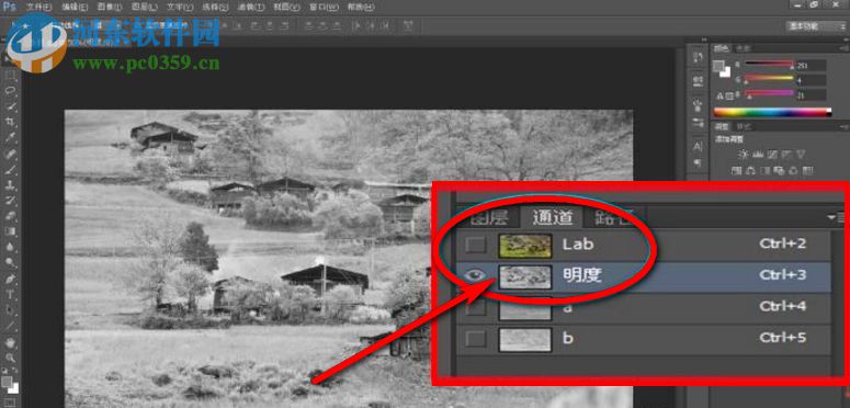 用ps转换彩色图片为高像素黑白效果