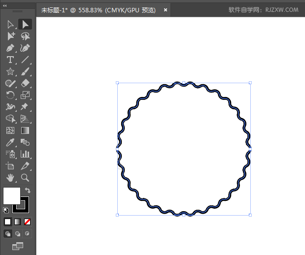 Ai怎么画波浪形状