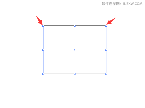 ai让矩形其中一条线变虚线