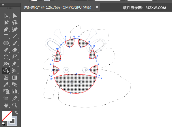 ai绘制可家的长颈鹿头像