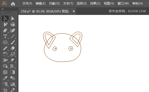 ai绘制小猪的头像