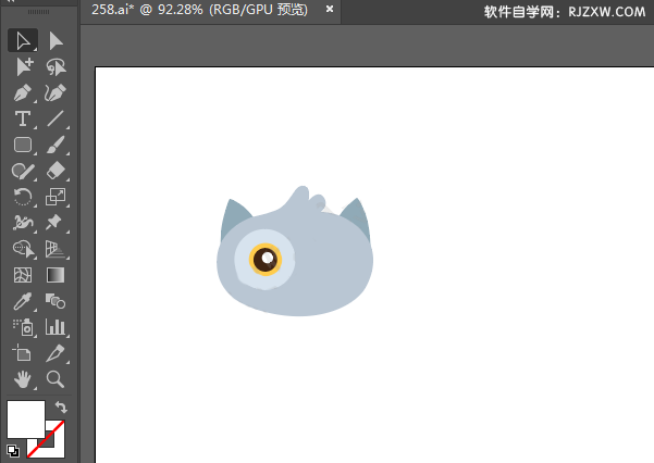 ai绘制小鸟的头像