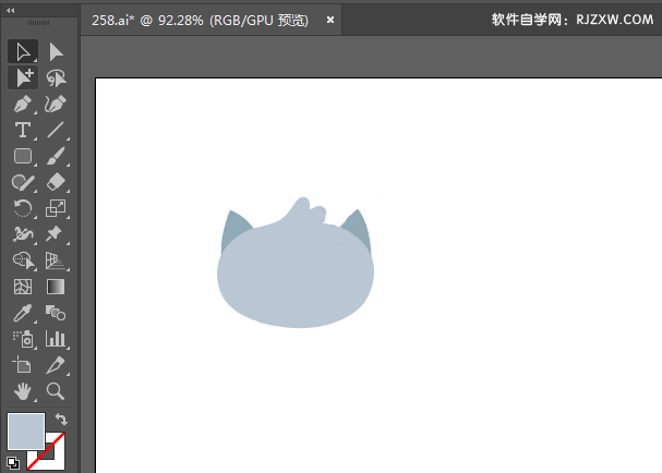 ai绘制小鸟的头像