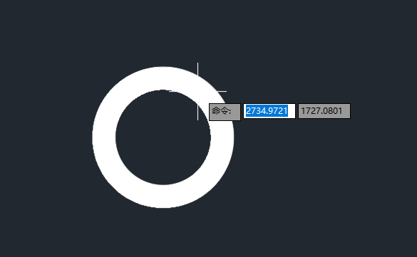 cad怎么画空心圆环
