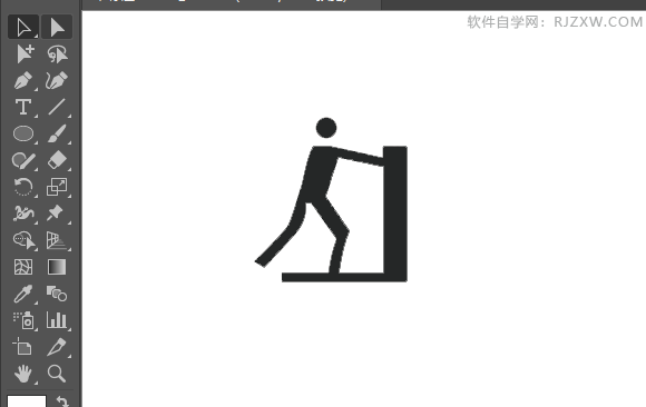 ai绘制禁止推动的标牌