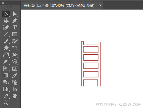 ai画禁止架梯的标识