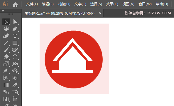 ai画医科大学标识的方法