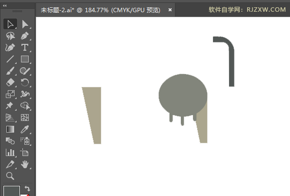 ai绘制卡通奶牛简笔画