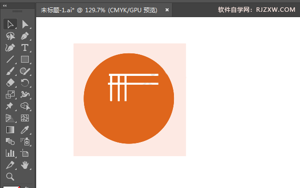 ai绘制面食标识的方法