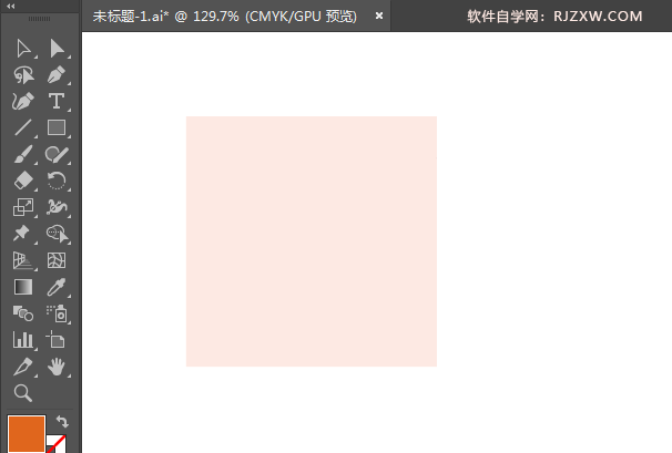 ai绘制汉堡标识的方法