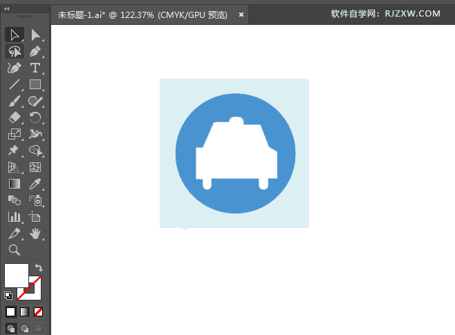 ai绘制出租车标识的方法