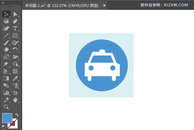 ai绘制出租车标识的方法