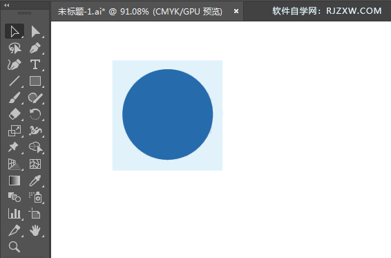 ai绘制超市小店标识的方法