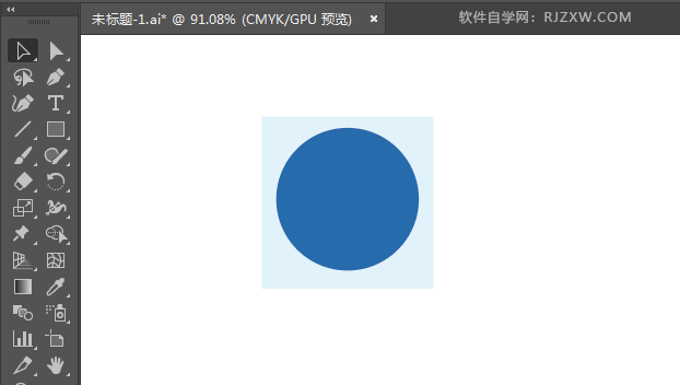 ai绘制手机体验标识的方法