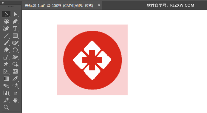 ai绘制医院分院标识的方法