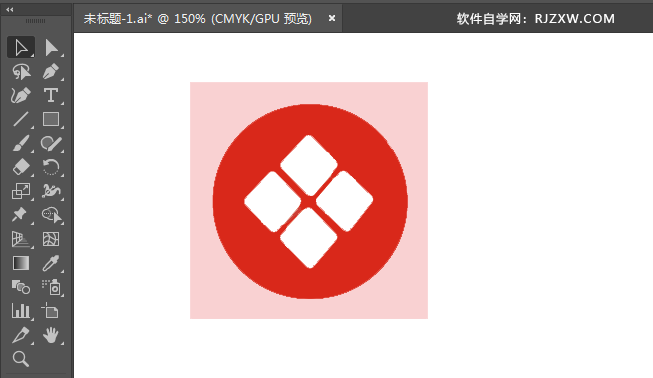 ai绘制医院分院标识的方法