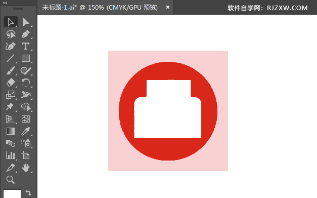 ai绘制医务楼标识的方法