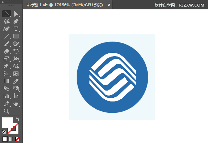 ai绘制中国移动标识的方法