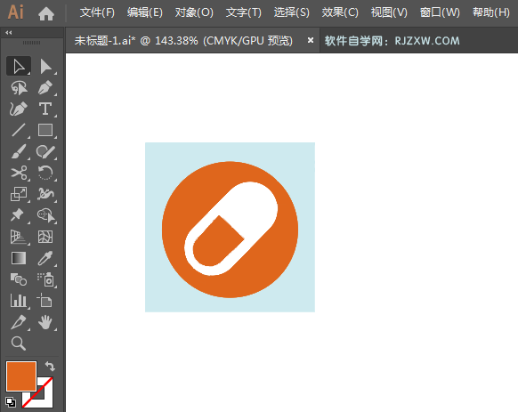 ai绘制药店标识的方法