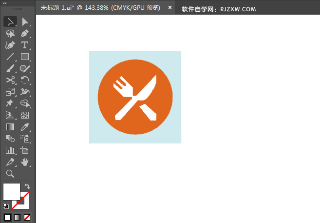 ai绘制甜品图标的方法