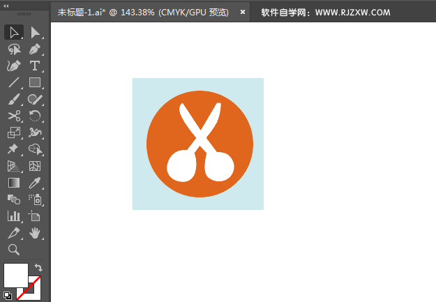 ai绘制剪发造型图标的方法