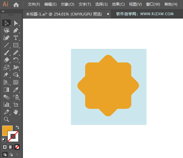 ai绘制苏宁LOGO标志的方法