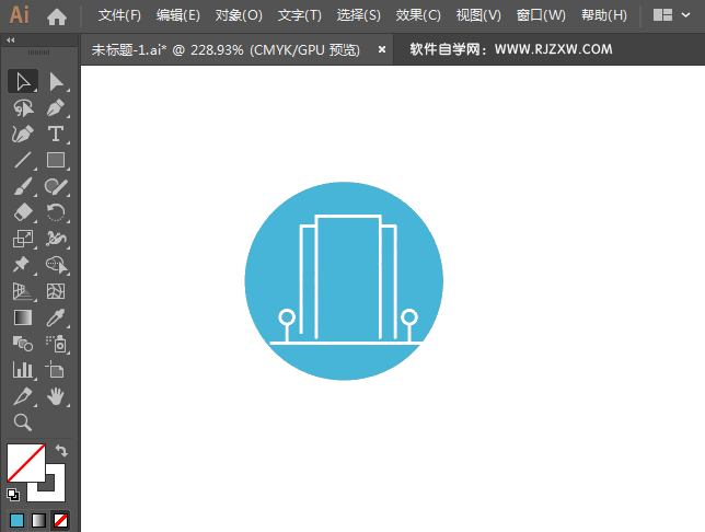 ai绘制大楼标识的方法