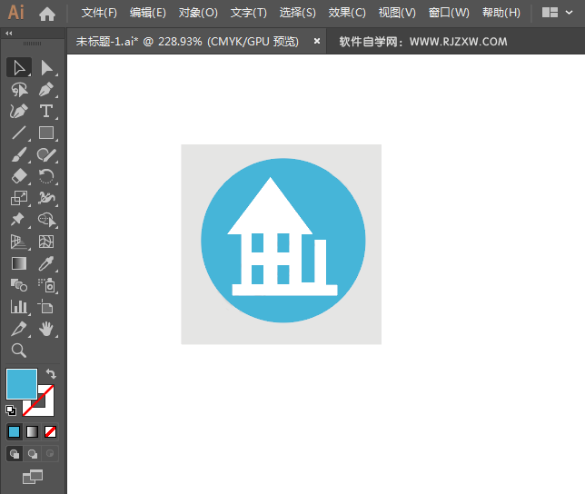 ai绘制小区标识的方法