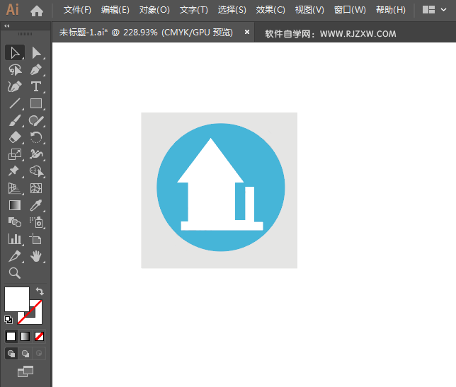 ai绘制小区标识的方法