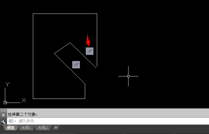 cad怎么平行约束两条直线