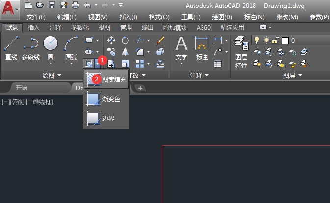 cad怎么填充长方形