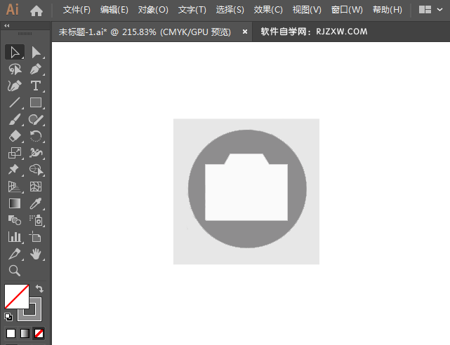 摄影店标识图标绘制
