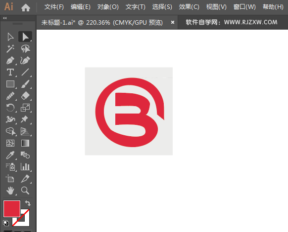 北京银行LOGO的绘制方法