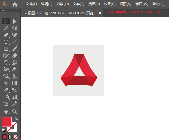 广发银行标志绘制的方法
